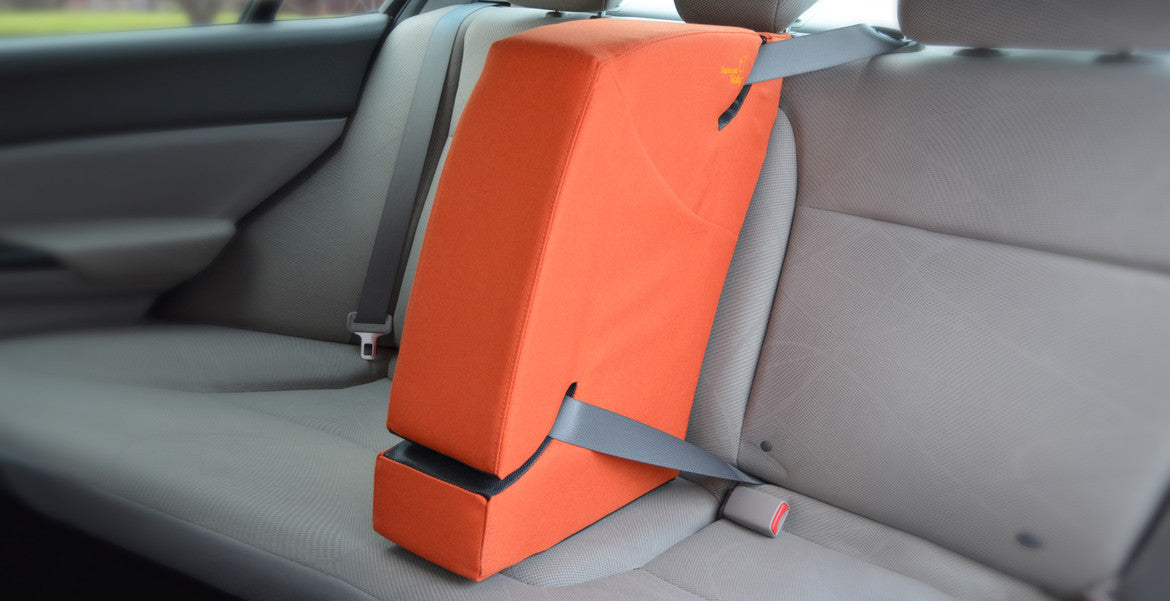 Backseat Wally is a soft but sturdy barrier that installs quickly and securely in the center rear seat.